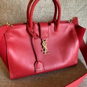 New YSL Yves Saint Laurent Shoulder Crossbody Cabas Downtown Crossbody Purse Bag